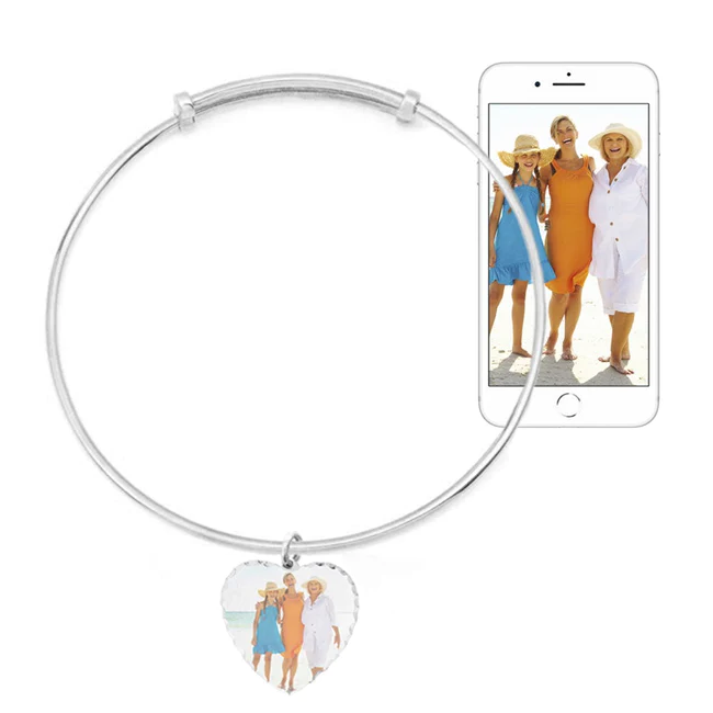 shop personalized heart bracelets